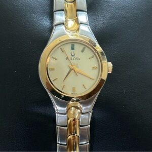 Bulova Women's Gold and Silver tone watch. Great condition* Nice